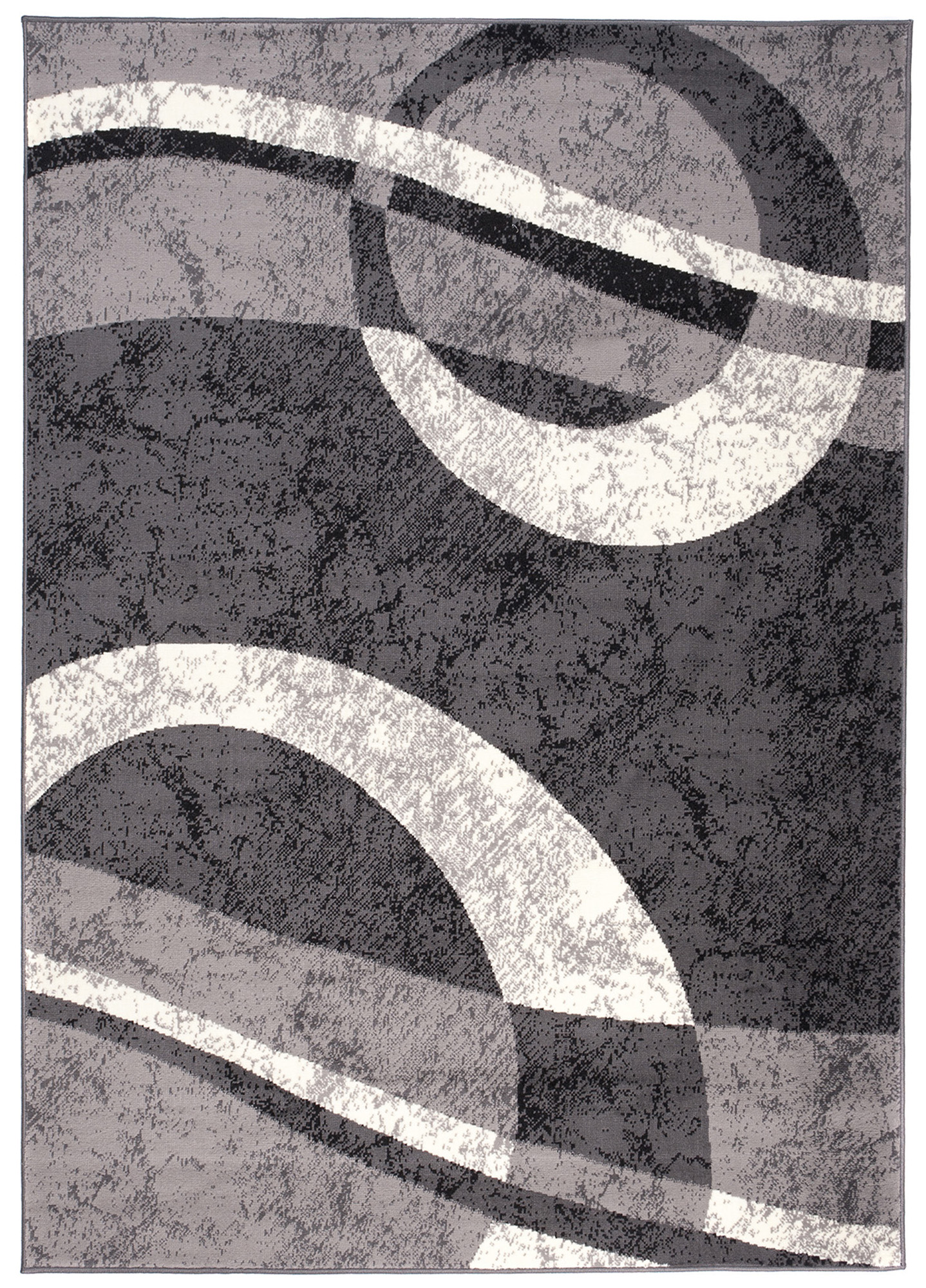 Covor Dream Geometric Gri Închis Cercuri