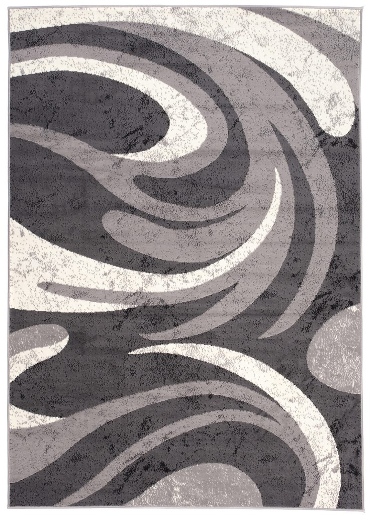 Covor Dream Abstract Gri Valuri Subțiri