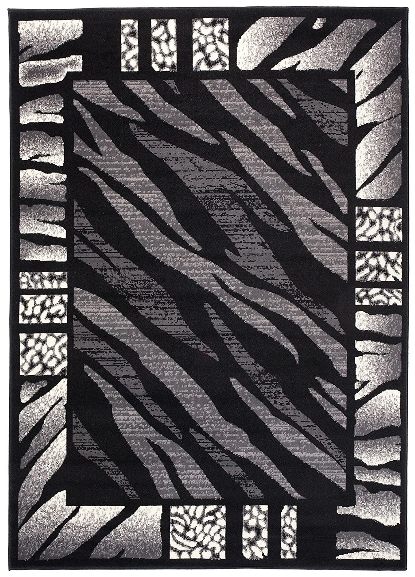 Covor Dream Modern Gri Negru Print Tigru