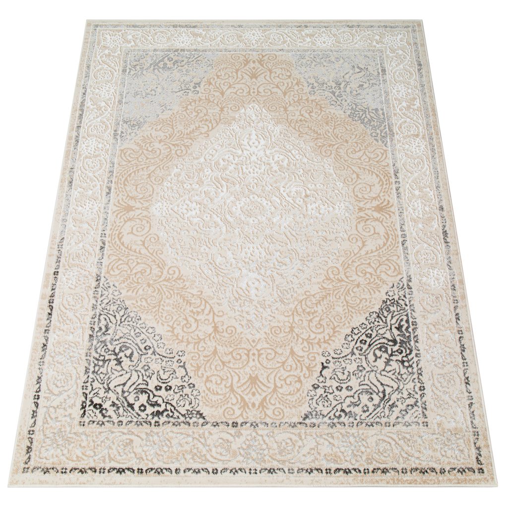 Covor Ares Crem Gri Vintage Medalion