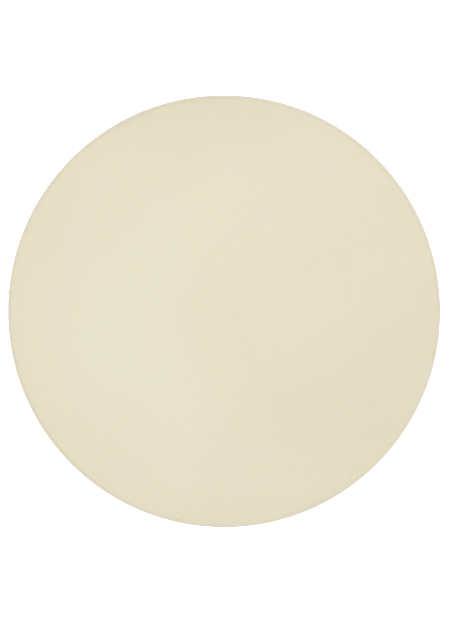 Covor Mono Rotund Interior Exterior Crem
