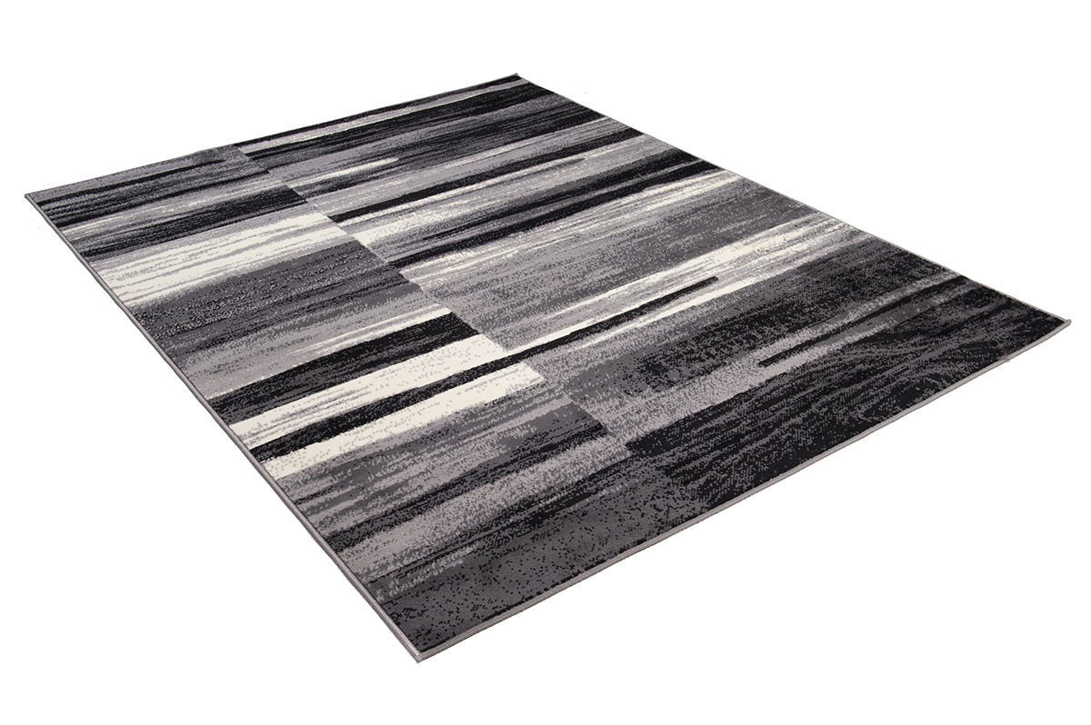 Covor Dream Abstract Gri Negru Linii