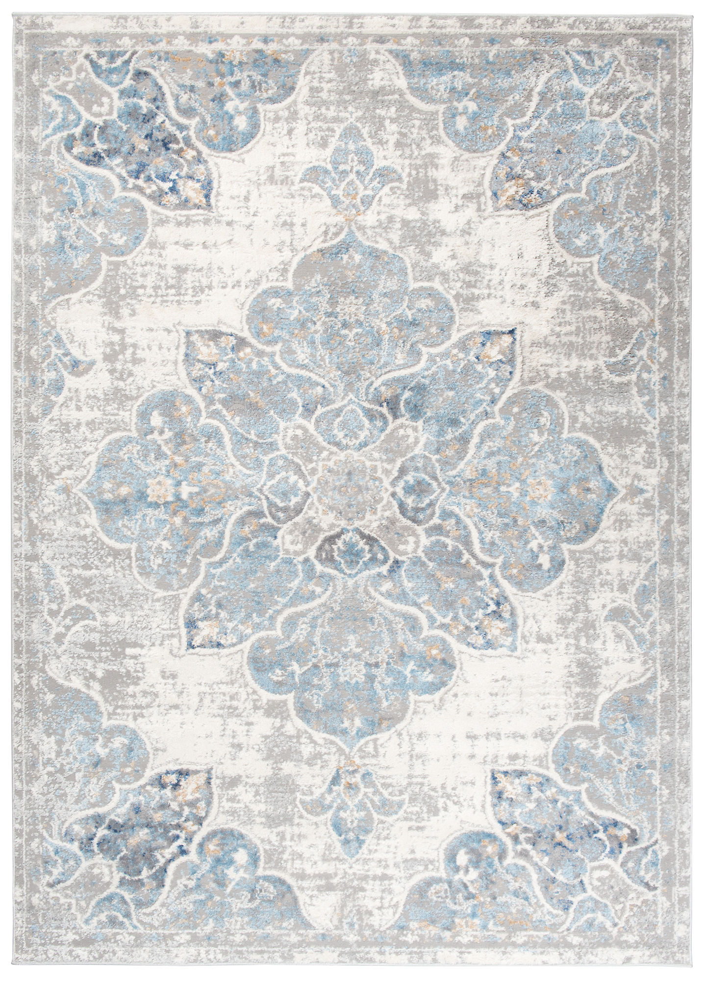 Covor Valley Gri Albastru Vintage Floral