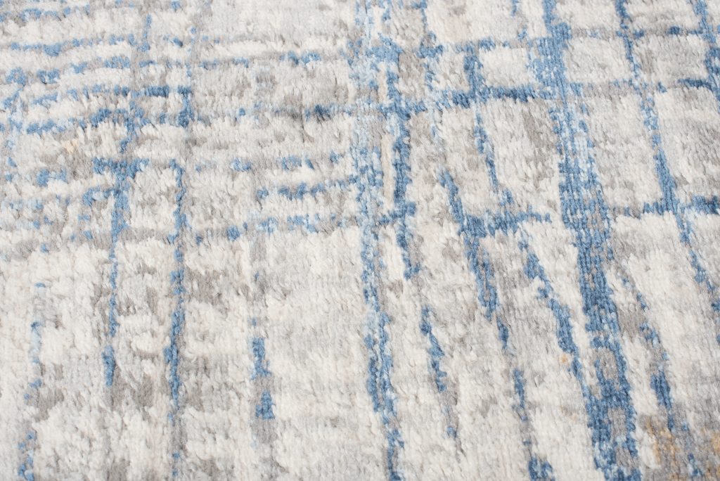 Covor Valley Gri Albastru Abstract Linii