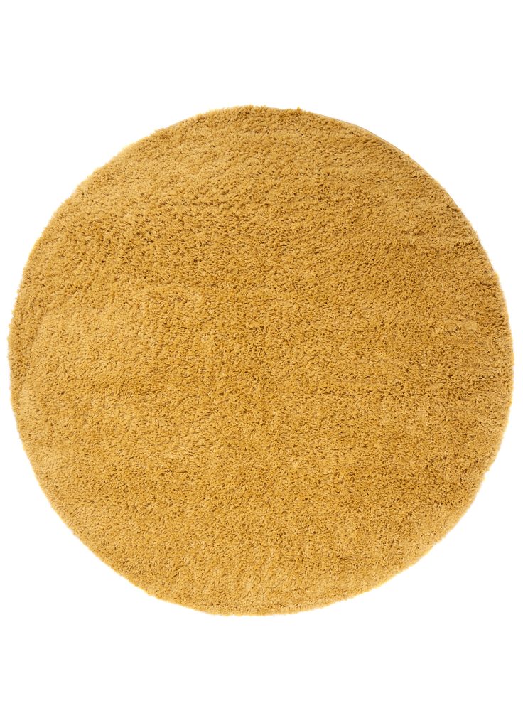 Covor Essence Rotund Shaggy Monocrom Muștar