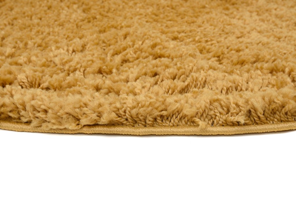 Covor Essence Rotund Shaggy Monocrom Muștar