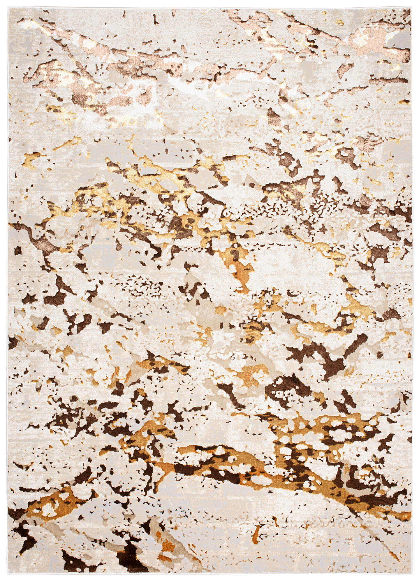 Covor Golden Crem Auriu Abstract