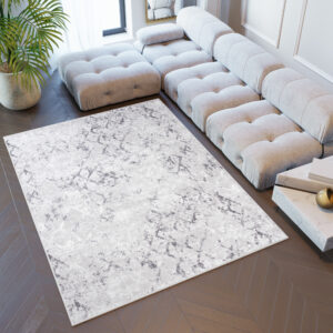Covor Sky Gri Geometric Diamante