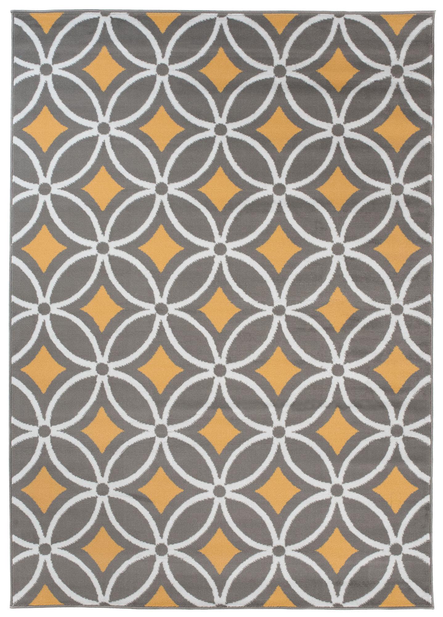 Covor Maya Gri Galben Geometric Mozaic