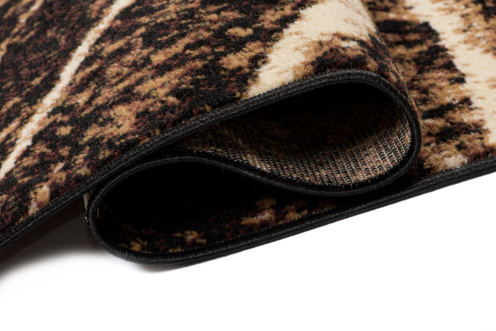Covor Luxury Maro Negru Lemn Linii