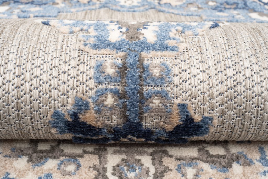 Covor de Exterior Patio Gri Albastru Vintage