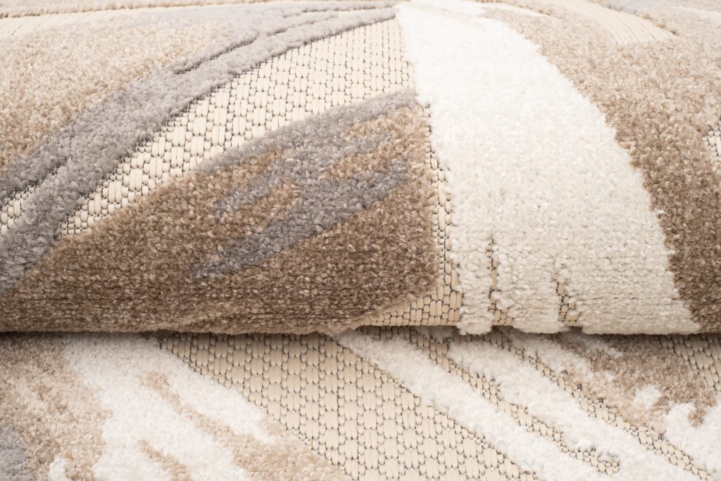 Covor de Exterior Patio Crem Gri Frunze