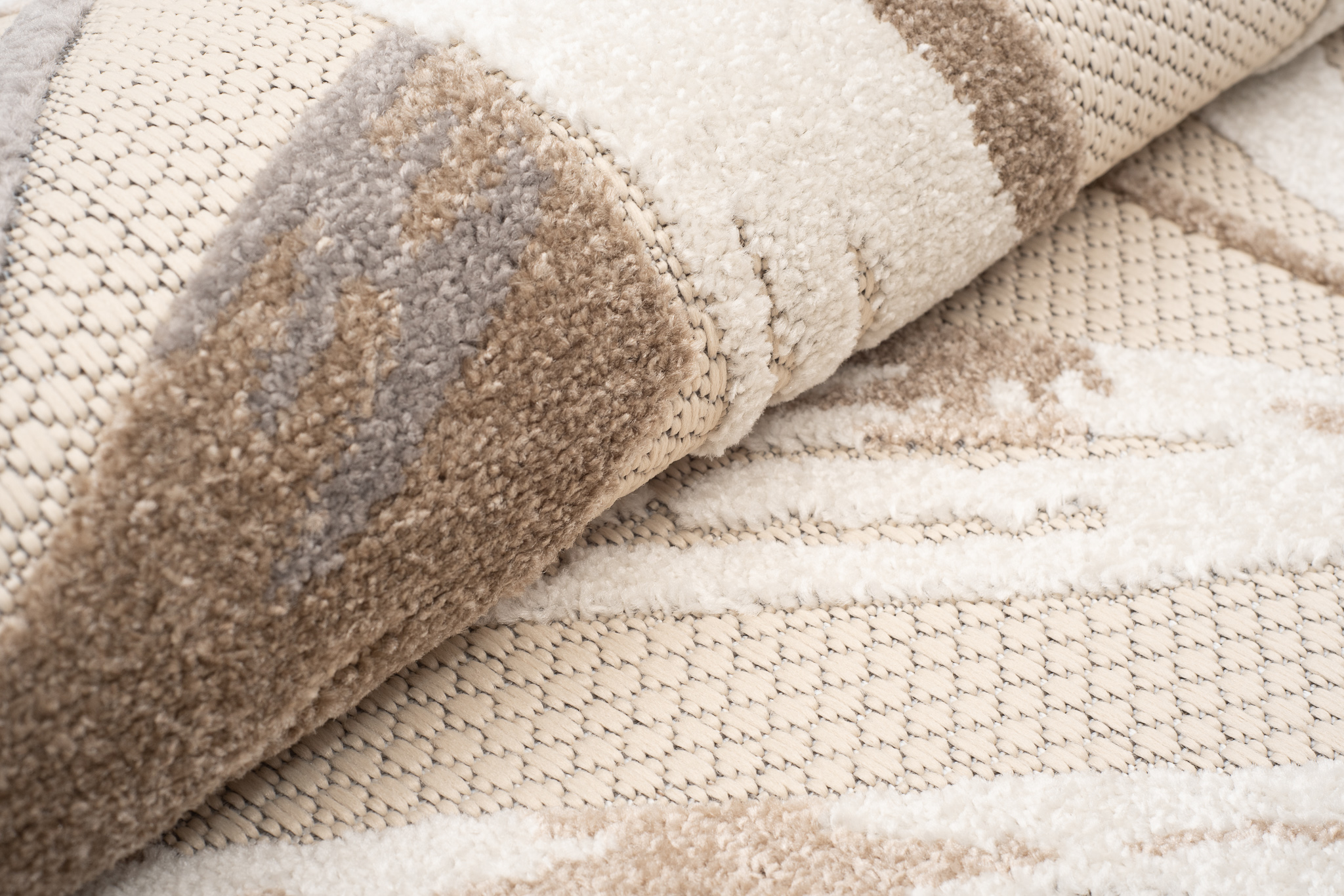 Covor de Exterior Patio Crem Gri Frunze