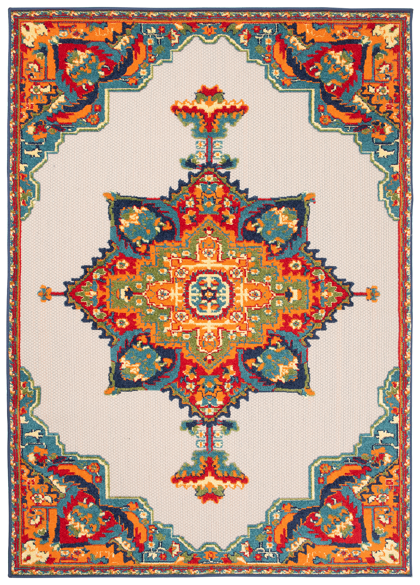 Covor de Exterior Patio Multicolor Vintage