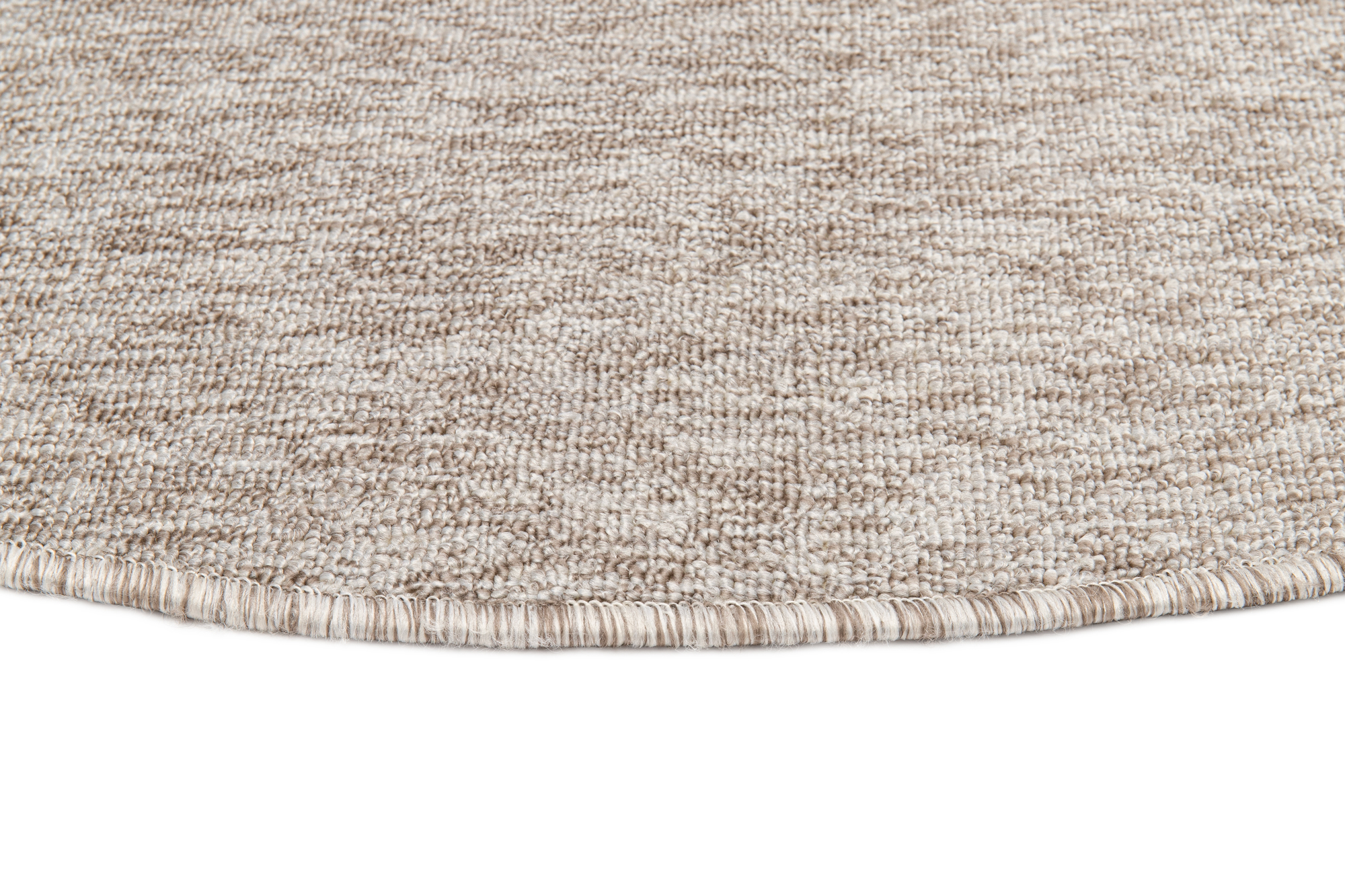 Covor Nizza Rotund Bej Deschis Modern Antiderapant