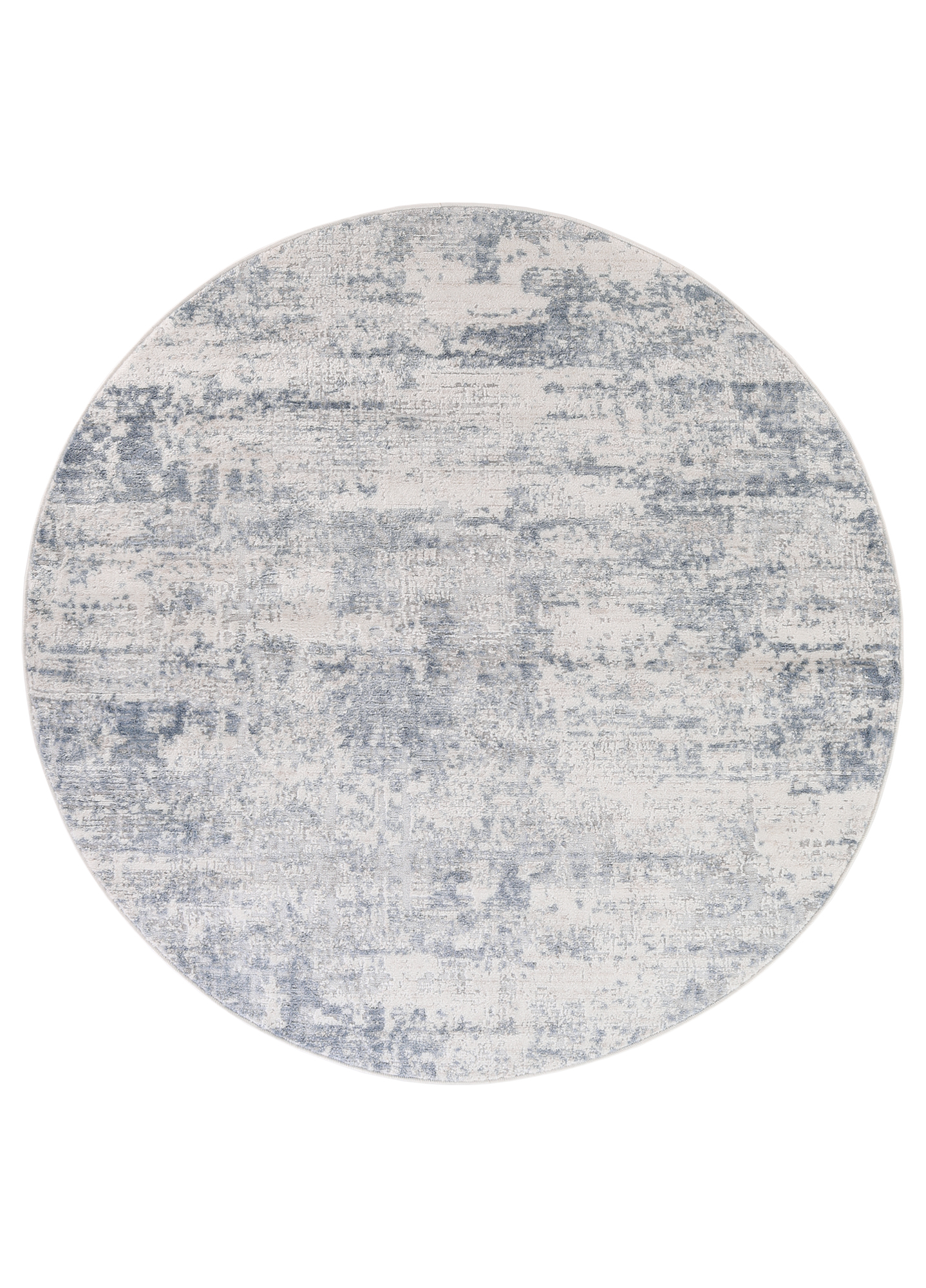 Covor Sky Rotund Albastru Crem Abstract