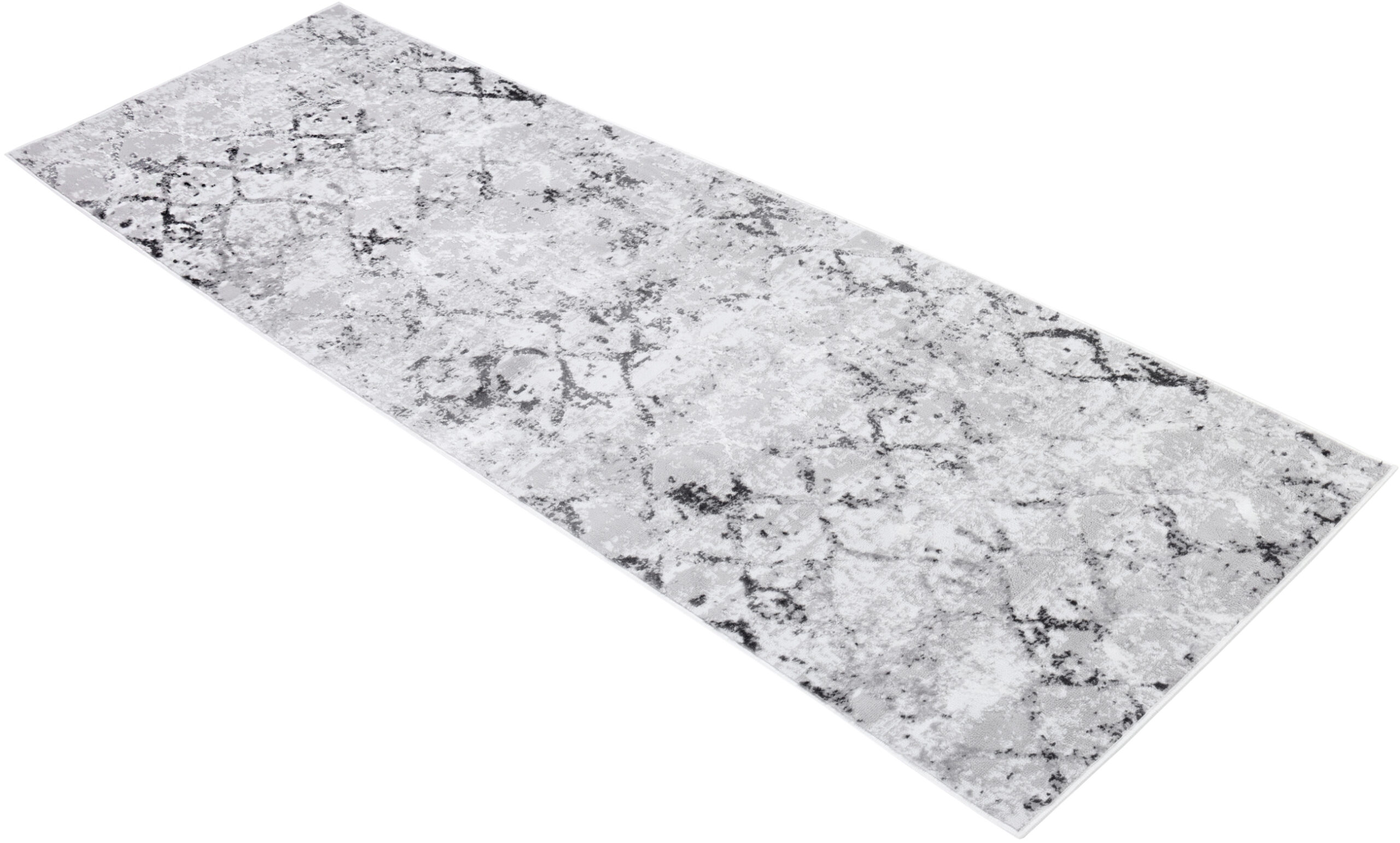 Covor Traversă Sky Gri Geometric Diamante