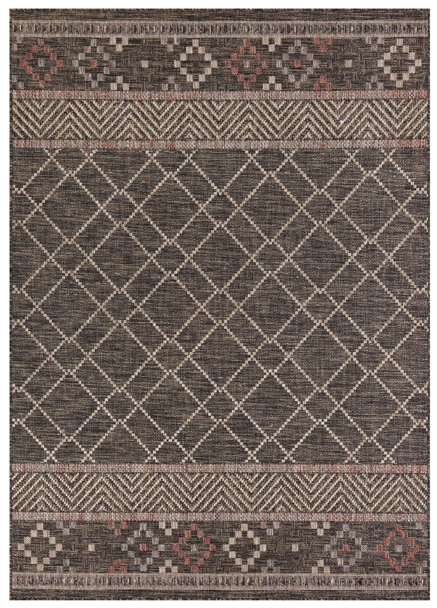 Covor Exterior Melissa Maro Închis Geometric