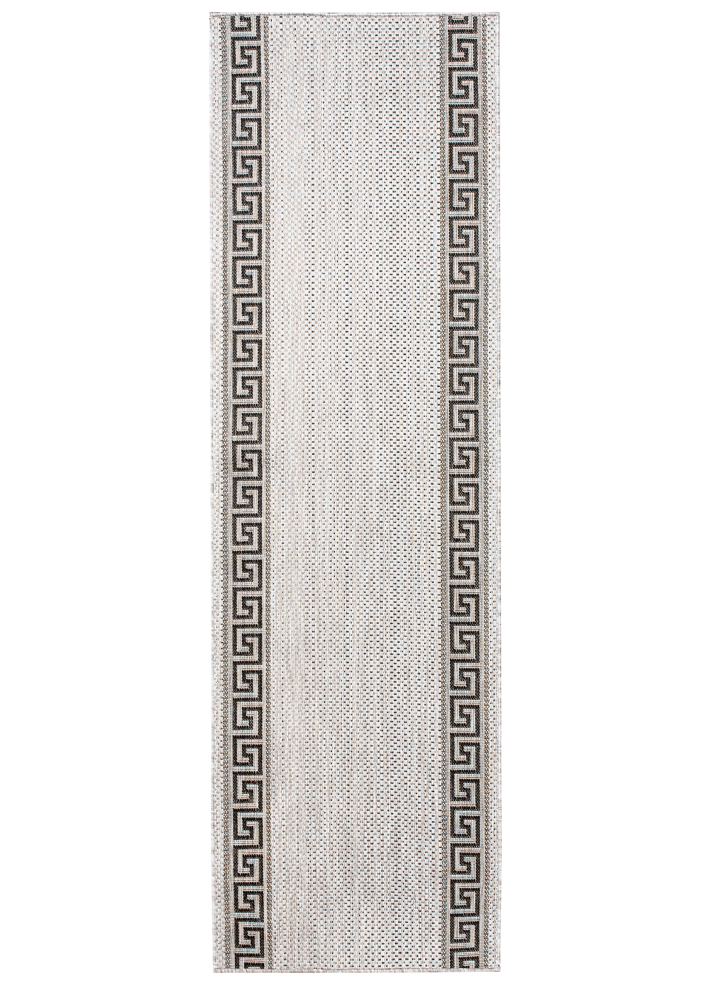 Covor Traversă Melissa Gri Negru ZigZag Indoor Outdoor